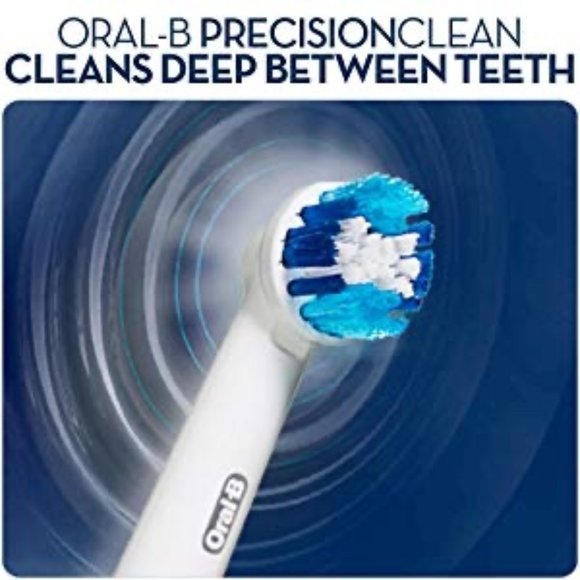 3 PACKS Genuine Oral-B Precision Clean Electric Toothbrush Replacement Heads NEW - Picture 2 of 8